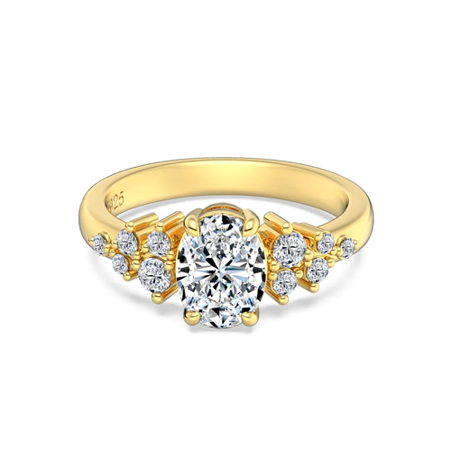 Anello CikOrefice Gioielli Donna in Argento Moissanite RJQUG12 - RJQUG12